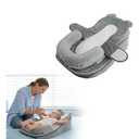 Baby Feeding Pillow, Anti Overflow Feeding Pillow for Reducing Spit-Up, Safety Nursing Pillow, Baby Lounger Reflux Wedge Breastfeeding, Removable top and Bottom