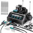 YIHUA 948D V 5-IN-1 Micro Soldering Hot Air Rework Station with C210 Microsoldering Iron, Hot Tweezers Iron, Desoldering Tool, Hot Air Pencil, Suction Pen for BGA SMD Rework Under the Microscope