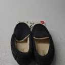 Dearfoams Unisex-Child Gifts for Kids Memory Foam Cozy Amari Moccasin Slipper (1 Big Kid, Black)