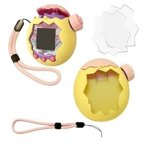 Silicone Cover for Tamagotchi Paradise, Case for Tamagotchi Paradise, Silicones Protective Slim Case with Lanyard Screen Protector Cover for Tamagotchis ParadiseChristmas Gifts for Boys or Girls