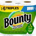 Bounty Select-A-Size Paper Towels, White, 2 Triple Rolls = 6 Regular Rolls (Pack of 1) (135 sheet (Pack of 2))
