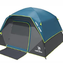 CAMEL CROWN Tents for Camping 4/8 Person Waterproof Quick Setup Folding Outdoor Backpacking Tents 4 People Family Hiking (Brown)