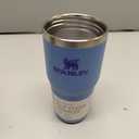 STANLEY IceFlow 2.0 Flip Straw Tumbler with Handle 14 oz | Twist On Lid and Flip Up Straw | Leakproof Water Bottle | Insulated Stainless Steel | BPA-Free | Blue Sky