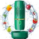 Fruit and Vegetable Washing Machine, Fruit and Vegetable Cleaner Device, Kitchen Gadget Food Purifier for Deep Cleaning Fruits, Vegetables, Rice, Meat and Tableware (Green)