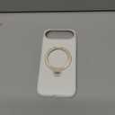 TORRAS Q3 Silicone 360 Spin for iPhone Air Case with Stand, Fit for MagSafe, Magnetic Ring Kickstand with Camera Control, Liquid Silicone Rubber Soft Phone Case for iPhone 17 Air 6.5'', Light Ivory