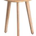 MH London Side Table - Wandsworth Wooden End Table - Exclusively Designed Hand Crafted Small Tables - Contemporary Triangle End Table for Living Room, Bedroom Bedside Tables and Office, Natural