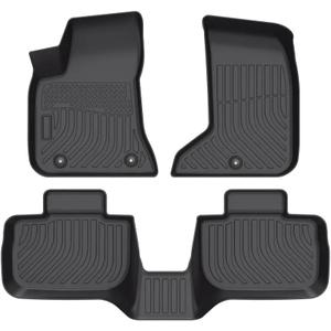 Cartist Custom Fit for Floor Mats 2011-2023 Dodge Charger AWD/Chrysler 300 AWD All Weather Floor Liners Front & 2nd Row TPE Heavy Duty (NOT for RWD)