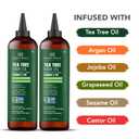 Botanic Hearth 100% Pure Tea Tree Hair Oil For Hair Growth & Hair Treatment Oils 6.7 Fl Oz, 2 Pack|Infused with coconut Oil|Hair Oil Repairs Dry Damaged Hair, Strengthening, Healthier| All Hair Types