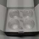 LIBWYS 4 Pack 250ml Double Walled Glass Coffee Mugs with 4 Spoons, Cappuccino Latte Tea Cups with Handle, Heat Resistant Drinking Glasses