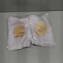 Riakrum 100 Pcs Thank You Bags Sheer Organza Bags Wedding Party Favor with Drawstring Thanks for Celebrating with Us Gift Wrap Mesh Mini Gift for Jewelry Makeup Candy Sachet(5 x 7 Inch,White)