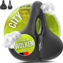 VELMIA Bicycle Saddle - Comfortable Saddle for Men and Women - 3 Zone Concept - Waterproof Bicycle Seat with Ergonomic Design