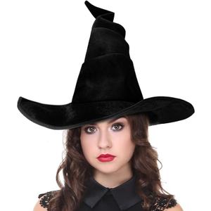 Witch Hats for Women, 18IN Witches Costume Women Hat Cosplay Accessories for Halloween Costume Accessories Party Masquerade Carnivals