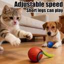 4 x Interactive Cat Toys for Indoor Cats & Dogs, 2025 Newly Upgraded Version Tail 3.0 Cat Toys, Smart Interactive Cat & Dog Toy Ball, Automatic Moving Ball Christmas Birthday Gift for Pets (Orange)