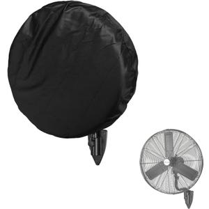 Wall Mount Fan Cover - 30 Inch Industrial & Pedestal Fan Cover, Waterproof & UV-Proof, Black