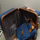 Cosbarn Carry On Luggage,3 Piece Suitcase Set,22x14x9 Airline Approved, Carry on Luggage With Backpack, Navy Blue