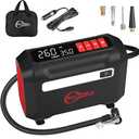 ROCGORLD R8 Tire Inflator Portable Air Compressor, DC 12V Air Compressor Portable with Large Dual Digital Screen, 3X Faster Inflation Air Pump for Car, Bike, Ball, Motor