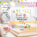 Teacher Appreciation Gifts - 4 Inch Puzzle Shaped Acrylic Paperweight - Thank You for Being Such an Important Piece of My Story, Meaningful Teacher Gift Birthday Teachers' Day Thank You Keepsake