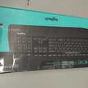 Logitech MK345 Wireless Keyboard and Mouse Combo with Palm Rest, 2.4 GHz USB Receiver, Compatible with PC, Laptop, Black