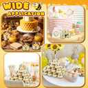 24 x MTLEE 24 Sets Bee Baby Shower Party Favors Candles Bee Themed Tealight Candles Bulk Lavender Scented Honeycomb Design Gift for Guest Gender Reveal Party Decorations Baby Shower Return Gifts