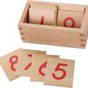 Montessori Math Materials Numeral Cards for Preschool Early Learning Tool