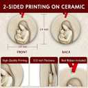 3 x SOL VIBES Cat Lover Christmas Ornament 2025 - Memorial Keepsake for WOM an, Girl, Friend, Family in Loving Memory of Beloved Cats - Kitten Home, Tree, Office, Room Ceramic Decoration