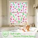 SOMWISE Frosted Glass Window Privacy Film with Tools, Heat Blocking, Anti-UV, Anti-Glare, Static Cling, Decor for Home Bathroom Door, Renter Friendly, Removable, Reusable, Pink 23.5Inchx78.5Inch