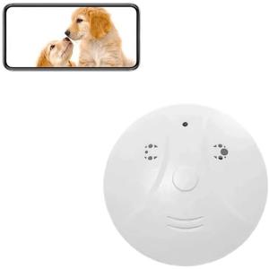 Intelligent Smoke Camera, Supports Remote Monitoring with Mobile Phone,with Audio 1080P high-Definition WiFi, Suitable for Home Security