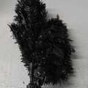 2FT Artificial Christmas Tree Black Tabletop Christmas Tree with Plastic Stand Mini Xmas Pine Tree for Party Supplies Indoor Outdoor Holiday Home Decoration (Black)