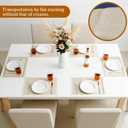 Placemats Set of 6,Faux Leather Placemats,Waterproof - Wipe Clean - Heat Resistant Anti-Slip placemats,Suitable for Indoor - Outdoor - Parties 16.1412.2