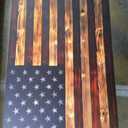 BackYardGamesUSA Rustic American Flag Wall Art Decor 24x48 – Patriotic Wood Wall Decor, All Weather Indoor Outdoor Wall Hanging for Living Room, Garage, Patio, Office