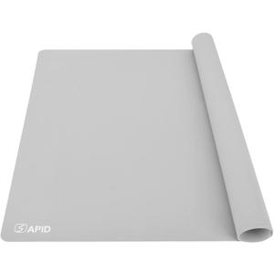1.5MM Extra Thick Placemats Extra Large Silicone Mat 28" x 20" Heat Resistant Mat for Kitchen Countertop Protector, Washable Place Mats Silicone Mats for Kitchen Counter Mat Table Mat, Grey, Sapid (Gray)