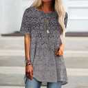 Essential Pack Women's Crew Neck Tee Soft Lightweight Summer Basic Short Sleeve Top for Daily Wear Blue, Large