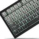 x XVX Shine Through PBT Keycaps, Keycaps 60 75 100 Percent OEM Profile, Doubleshot Custom Key caps Set for 61/64/68/84/87/100/104/108 Gaming Mechanical Keyboard, Gradient Gray