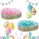 30 Pcs Easter Disposable Placemats Round Cartoon Placemats The Perfect Choice for Holiday, Party, Home Kitchen, and Table Decorations (Style 1)