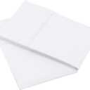 Amazon Basics 400 Thread Count Cotton Pillow Case, Standard, 30" L x 20" W, White - Set of 2, Pillows Not Included