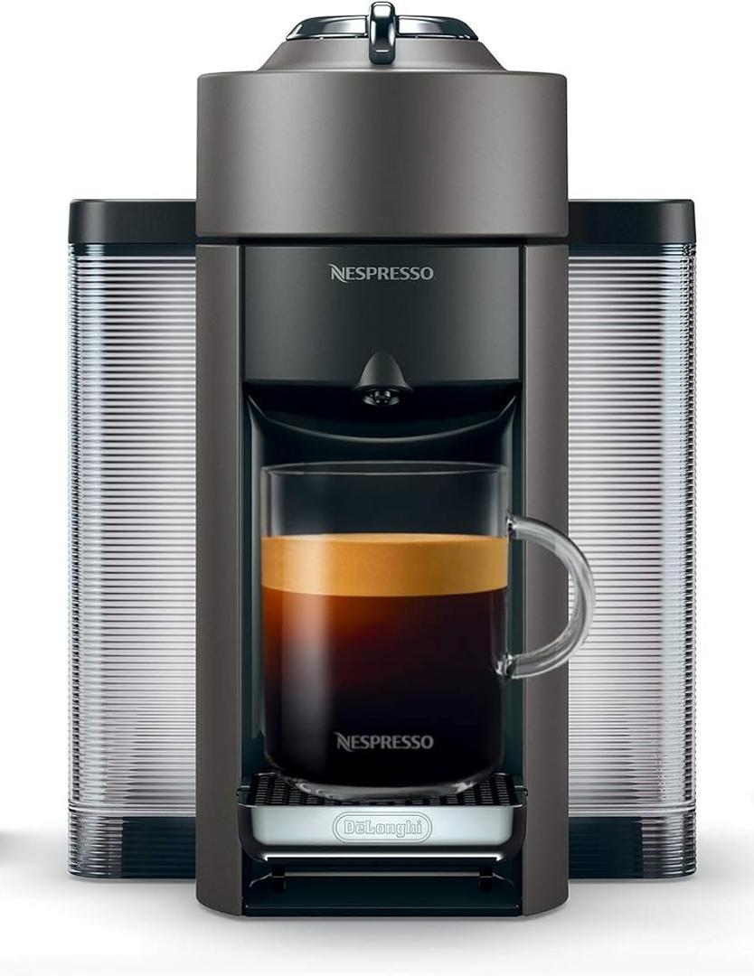 Nespresso Vertuo Coffee and Espresso Maker,1597 ml, by De'Longhi, Graphite Metal