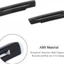 RT-TCZ Carbon Fiber Inner Door Handle Trim Cover Interior Decoration Accessories for Ford Mustang 2015-2024,2PCS