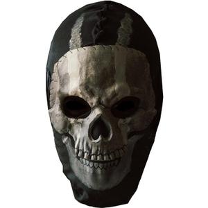 Ghost Skull Mask Full Face Unisex for War Game Outdoor Sport Halloween Cosplay (One Size)