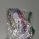 Thyle 12 Pcs Wooden Christmas Village Door Hanging Ornament Farmhouse Xmas Tree Tag Decoration Rustic Wooden House for Craft Small Hanging Ornament for Winter Gift Decor (Colorful)