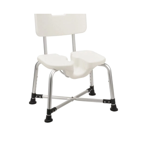 Sangohe Show Chair, U-Shape Bath Bench, Shower Stool with Removable Back, Shower Chair, Anti-Slip Safety Bath Seatfor Elderly, Senior, Handicap & Disabled