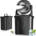 GHORA Portable Misting Fan with Remote,Camping Fan with 20000mAh Rechargeable Battery,9L Water Tank,4 Speed Levels,4 Spray Modes,RGB Lights for Fishing,Travel,Garden Parties,Outdoor Indoor Cooling