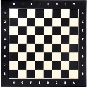 GSE Games & Sports Expert Professional Tournament Chess Board Only, Beech & Black Maple Inlaid Chessboard, Portable Chess Board for Beginners, Kids, Adults (Large: 19"/ Square: 2" Black)