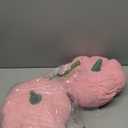 Stuffed Pumpkin Plush Halloween Decorations Soft Fuzzy Pumpkin Throw Pillow Gifts Home Decor (Pink, 12 inch)