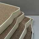 Amazon Basics Corrugated Cardboard Cat Scratchers, 4 Pack, White