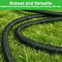 30FT Lightweight Flexible Garden Hose with 10modes Sprayer Nozzle,None-Expand,Non-Slip Handle,Non-Kink,LeakProof Water Hose for Garden,Boats,RV,Marine Washdown,Lawn(GreenBlack, 30 Ft)