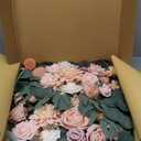 Artificial Wedding Arch Flowers Kit(Pack of 3),2Pcs Artificial Flower Arch Decor,1Pcs Sheer Drape for Wedding Ceremony Arbor for WeddingCeremony (Romantic Pink)