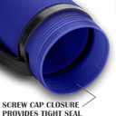 JJRING Blue Poster Tube, 25" to 40" Extendable Poster Storage Holder Tube with Carrying Strap, Poster Carrying Case for Blueprints, Scrolls, Maps and Architect Papers