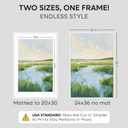 Homeforia 24x36 White Poster Frame, High-End Metal, 20x30 Mat, Glass, Soft White, 24x36, 2