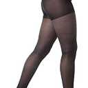 Medicella Open Toe Compression Pantyhose for Women 20-30 mmHg Made in USA Medical Quality Waist Sheer Stocking Circulation Travel & Daily Wear(X-Large, Black) (Black, XL)