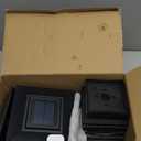 Davinci Lighting Edison Solar Outdoor Post Cap Lights - 4x4 5x5 6x6 - Bright LED Light for Fence Deck Garden or Patio Posts - Slate Black (2 Pack)